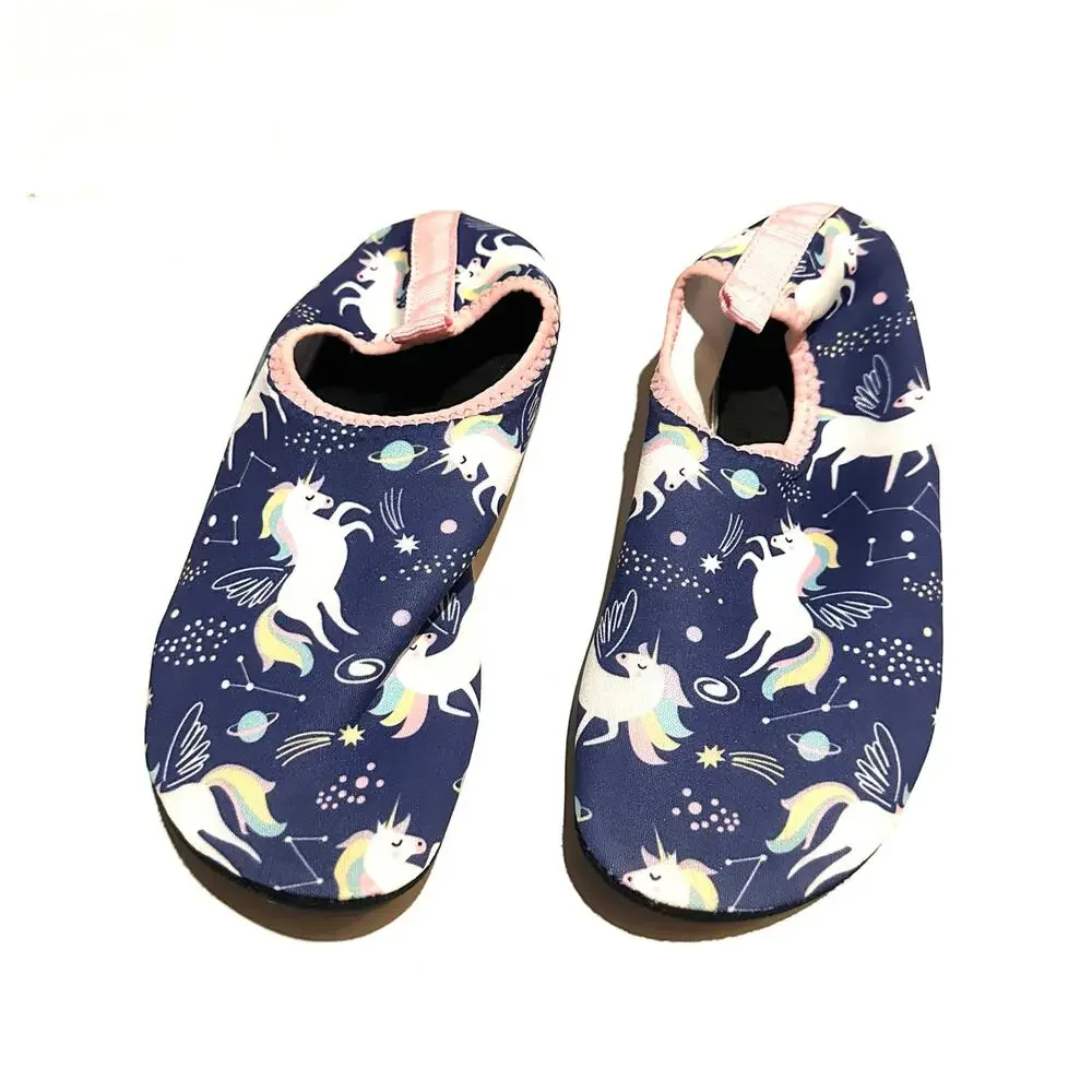 TF Unicorn Print Purple Water Shoes Youth Girls Size 1-2